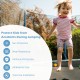 15ft trampoline replacement safety net with adjustable straps, made of durable PE material for all-round protection.