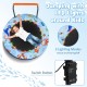 Mini trampoline for kids with LED lights, springless design, and padded safety cover, perfect for active play.