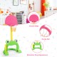 Kids 3-in-1 basketball hoop set with frog design, made of non-toxic materials, promotes exercise and coordination.