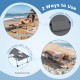 Portable tanning chair with face hole and arm cutouts, gray fabric, ideal for sunbathing at the beach or poolside.