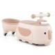 Toddler ride-on toy in beige with trailer, featuring 6 songs, storage compartment, and cute penguin design for fun.
