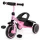 Pink toddler tricycle with comfortable handlebars and anti-slip foot pedals, designed for children aged 3-5 years.