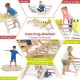 Triangle climbing set featuring a multicolor design, includes a climbing arch, ramp, and balance board for active play.