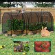 Large portable plant protection tent with breathable mesh, featuring roll-up zippered doors for easy access and.