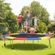 Multicolor 12 feet trampoline safety pad with kids jumping, featuring waterproof and tear-resistant material for.