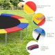 Multicolor 12 feet trampoline safety pad with tear-resistant material and thick EPE foam for enhanced safety and.