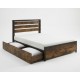 Twin bed frame with a stylish high headboard and adjustable RGB LED lighting for an enhanced bedroom atmosphere.
