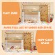 Twin bunk bed with climbing ladder and rock wall, designed for play and sleep, supporting up to 440 lbs for durability.