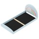 Twin floor bed frame in blue with unicorn design, low height for kids' independence, includes 210D oxford cloth mat.