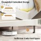 Twin/Full/Queen size velvet bed frame with chevron headboard, featuring ample under-bed space and raised side rails for.