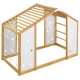 Twin size Montessori climbing bed with natural wood frame, monkey bars, and playful geometric cut-outs for kids' fun.