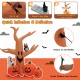 8 feet Halloween inflatable dead tree with LED lights, waterproof fabric, and included ropes and stakes for outdoor.