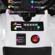 Control panel of the 6V Battery Powered Kids Electric Ride on ATV in white, featuring USB, AUX, and function buttons.
