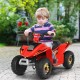 Red 6V kids electric ATV ride-on toy featuring a comfortable seat and footrest, perfect for outdoor adventures in style.