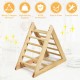 Wooden triangle climber for toddlers, made of pine, ASTM certified, easy to clean, supports up to 135 lbs for step.