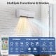 UltrEco Series 24000 BTU mini split air conditioner with remote, showcasing multiple functions and modes for.