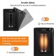 Portable electric quartz space heater with remote control, 1500W, compact design, and safety features for efficient.