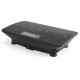 Vibration plate exercise machine in black, featuring a lightweight design and non-slip cups for secure home workouts.