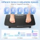 Vibration plate exercise machine in black with adjustable speeds and gravity sensor for personalized workouts at home.
