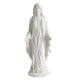 Virgin Mary statue 29.5 inches tall, made from magnesium oxide with a serene design, perfect for outdoor religious.