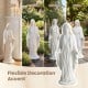 Virgin Mary statue 29.5 inches tall, made of magnesium oxide, ideal for garden or patio decoration with a vintage.