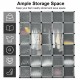30-cube portable closet wardrobe cabinet made of high-quality pp panels, offering ample waterproof and dustproof.