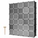 30-cube portable closet wardrobe cabinet made of high-quality PP panels, waterproof and dustproof for versatile storage.