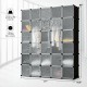 30-cube portable closet wardrobe cabinet made of high-quality pp panels, waterproof and dustproof, ideal for home.