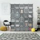 30-cube portable closet wardrobe cabinet made of waterproof pp panels, ideal for organized storage in any home decor.