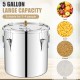5-gallon stainless steel distiller with handles, suitable for brewing whisky and other spirits, ideal for 3-4 people.