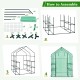 Assembly guide for the Walk-in Greenhouse with PE material, iron frame, and observation windows for gardening.