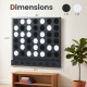 Wall-mounted Jumbo 4-in-a-Row game features black acrylic discs, measuring 40" x 29.5", perfect for game rooms.