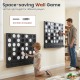 Wall-mounted Jumbo 4-in-a-Row game in black with acrylic discs, perfect for garages and game rooms, includes anchors.
