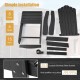 Weather-resistant HIPS parts for Adirondack chair assembly, featuring ergonomic design and durable stainless steel.