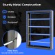 Wire spool rack with sturdy metal construction and deep slots, designed for organizing cables and saving floor space.