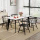 Windsor dining chair set of 4 in black, featuring ergonomic design and curved backrest, perfect for dining rooms or.