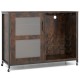 Rustic brown wine bar cabinet featuring built-in music mode and convenient remote control for home entertainment.