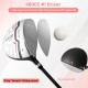 Women's complete golf club set with #1 driver, lightweight bag, and alignment aid for improved accuracy and stability.