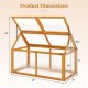Wood cold frame greenhouse dimensions with adjustable roof, solid fir wood frame, for protecting plants and promoting.