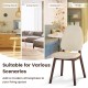 Mid-century modern upholstered wooden dining chair set of 2 in brown, perfect for various living spaces and occasions.