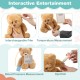 Interactive teddy bear with temperature and blood pressure measurement features for kids' doctor playset.