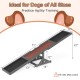 Wooden dog agility seesaw in gray with sand grain surface, designed for outdoor training and obstacle courses for all.