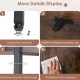Adjustable footpads and middle supporting legs of the rustic brown wooden dog crate furniture for enhanced stability.