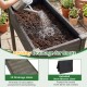Wooden raised vegetable garden bed with drainage holes, made of solid fir wood, ideal for backyard planting.