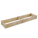 Wooden vegetable raised garden bed made of solid fir wood, ideal for planting in backyard or patio spaces.