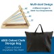 4-level adjustable slant board made of heavy-duty multilayer plywood, perfect for calf and shoulder stretching.