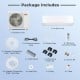 X-Pro 18000 BTU Mini Split AC package includes 2 indoor units, outdoor unit, and installation accessories for efficient.