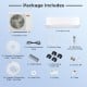 X-Pro 27000 BTU mini split AC package includes outdoor unit, indoor units, and installation accessories for efficient.