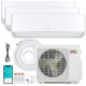 X-Pro 27000 BTU 3 Zone Mini Split AC system with heat pump, remote control, and energy-efficient design for optimal.