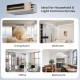 Concealed ducted mini split AC unit for 2 zones, featuring 35000 BTU and 22.5 SEER2, ideal for homes and offices.